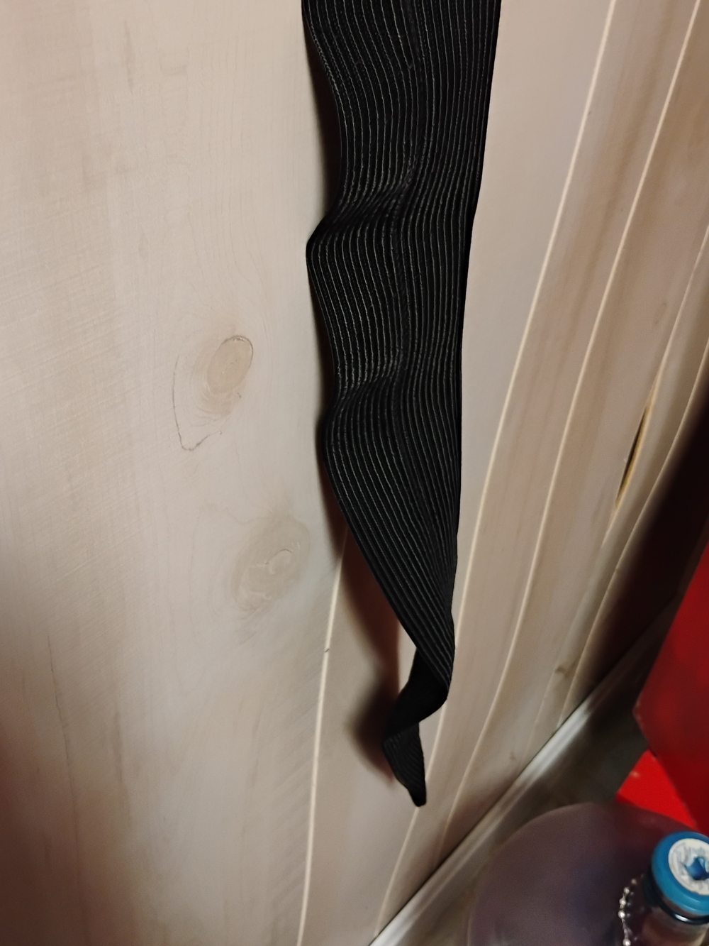 Black Belt Ribbed With Ruffle Edging On One Side 40 Inches Long, 3 Inches Wide - Picture 7 of 8